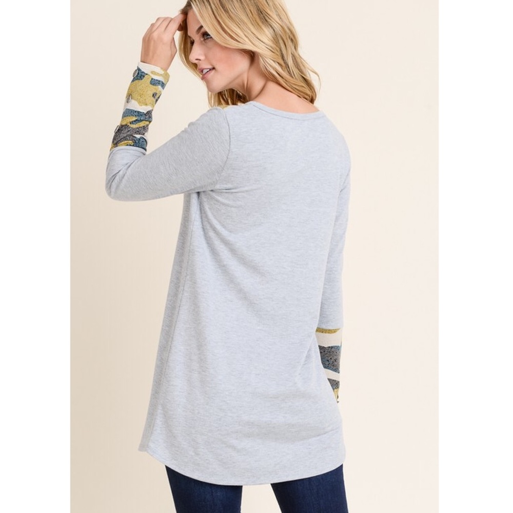Long Sleeve Camo Top - Picture 3 of 8